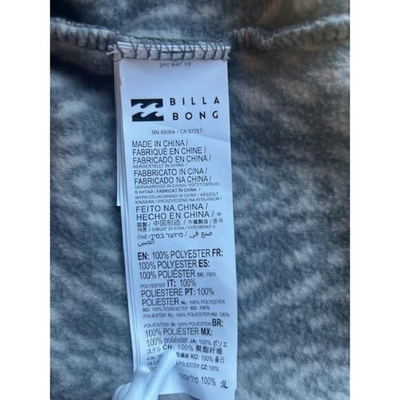Billabong Men’s Sweatshirt Sz XL Boundary Re-Issue Mock Neck Fleece Pullover - Picture 9 of 10
